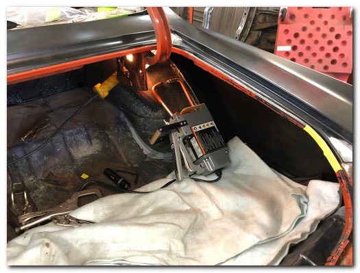 Filler panel spot welded