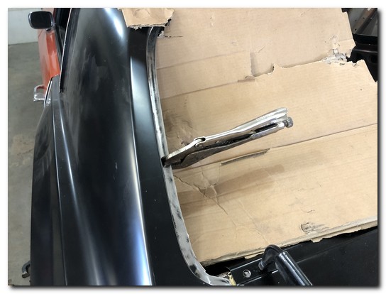 Drivers side back glass pinch