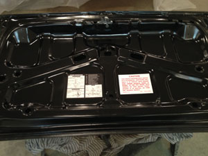 Deck lid inside
