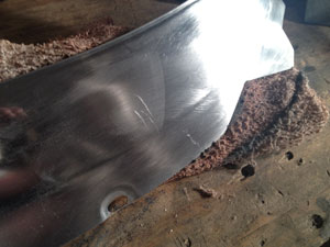 Sanding trim