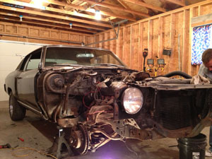 Front end removed