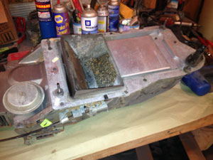 Inside heater box