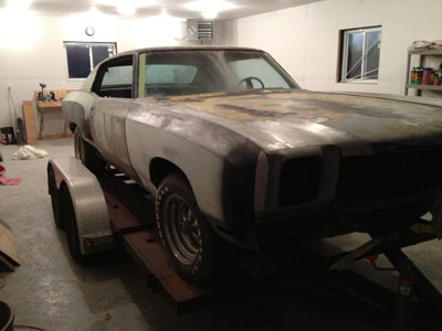 On trailer