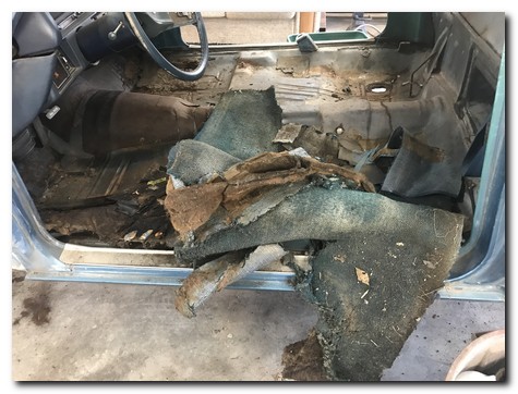 Carpet removed