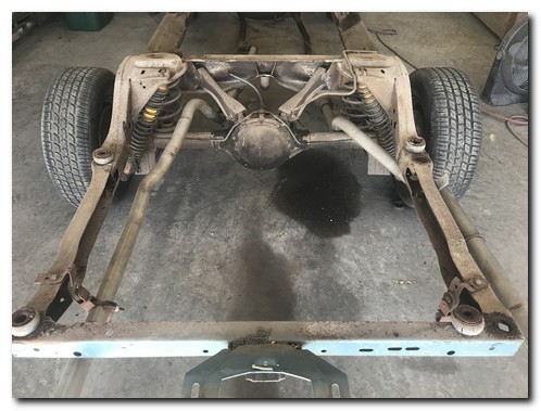 Rear suspension removal