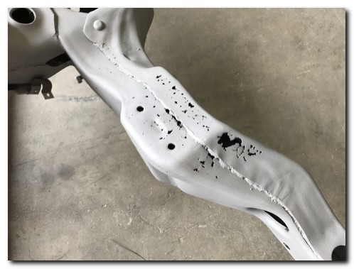 Frame horn rust