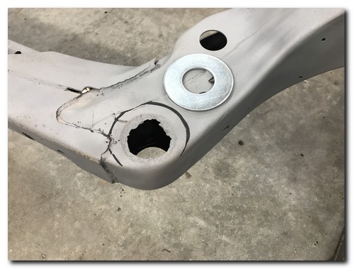 Body mount hole rust