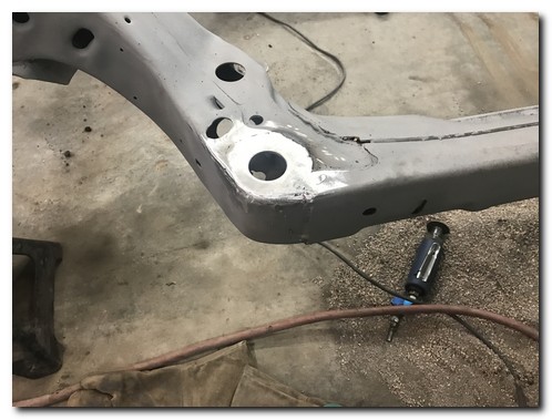 Completed body mount repair