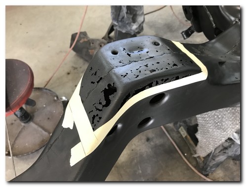 Frame horn bottom