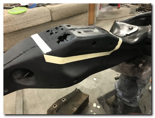 Steering box area