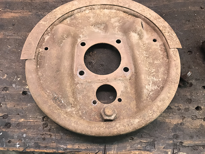 Rear brake backing plates