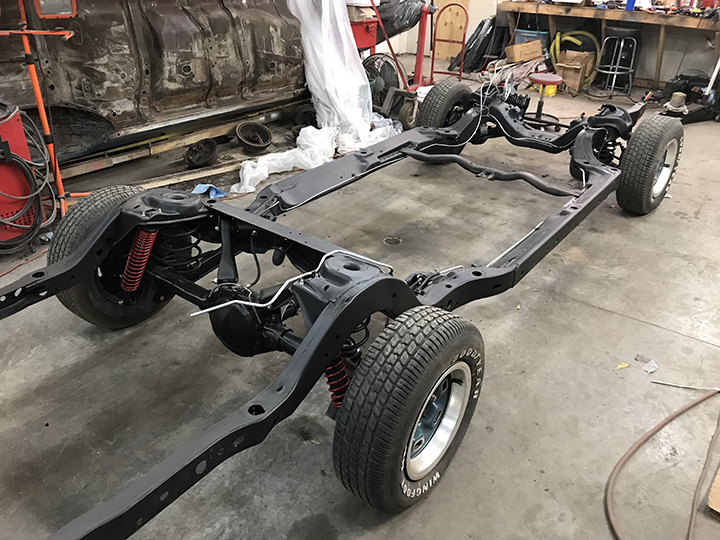 Brake line routing