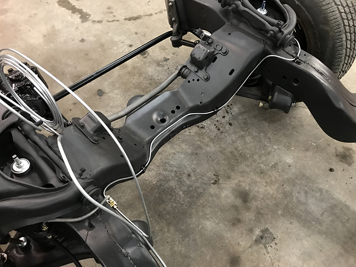 Front brake lines