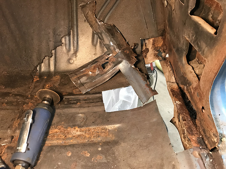 Passenger floor rust