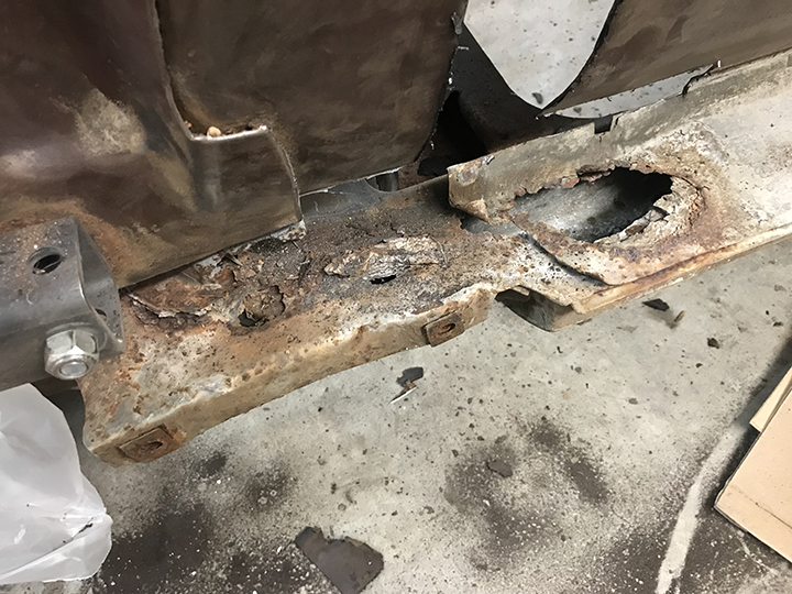 Inner rocker panel rust
