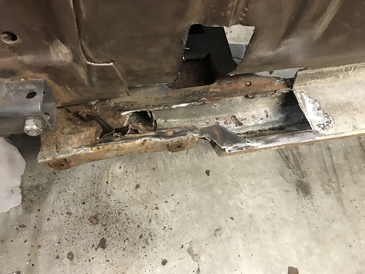 Cowl side rusted