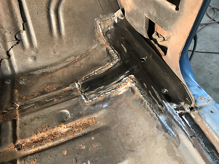 Patch from floor pan