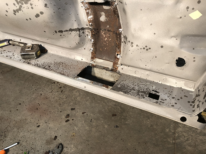 Inner rocker rusted through
