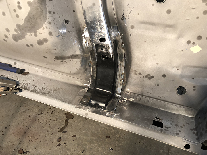 Welded into place