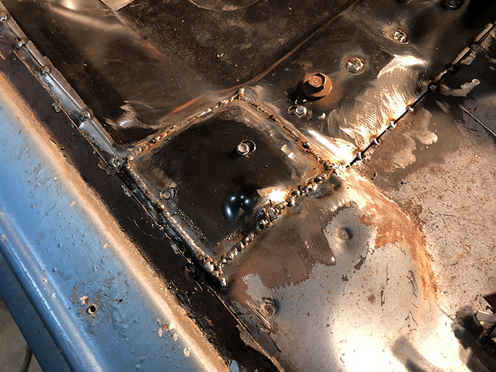 Welded in place