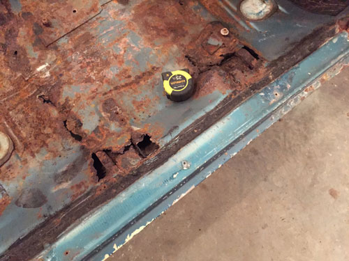 Floor pan rust