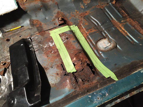 Front floor repair