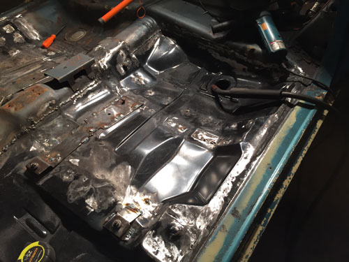 Driver floor repaired