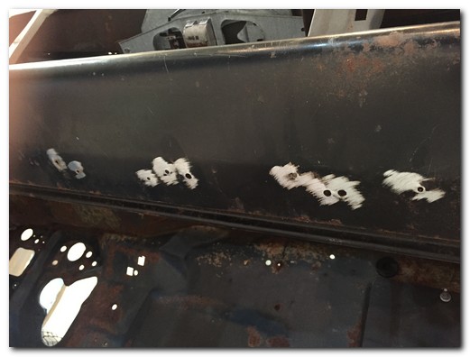Under dash holes