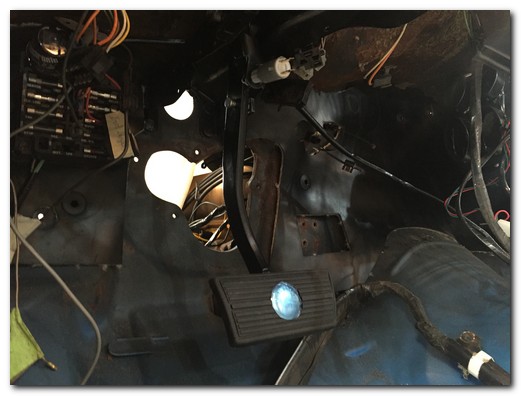 Brake pedal installed