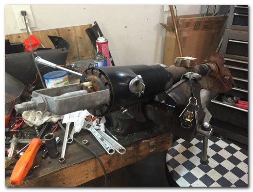 Steering column before