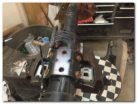 Column parts blasted