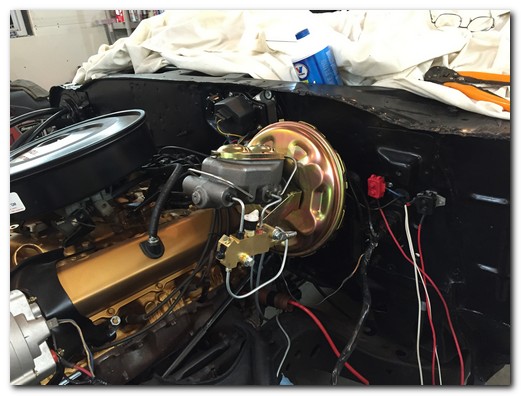 Brake lines connected
