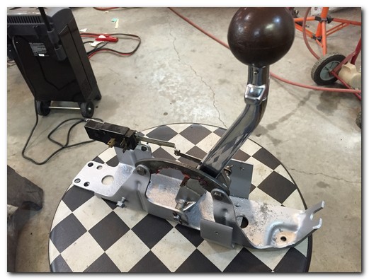 Shifter sandblasted