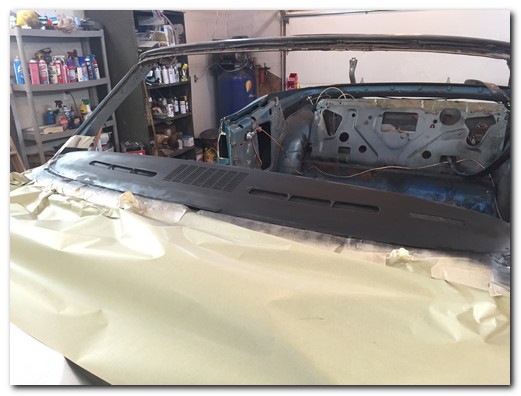 Top dash painted