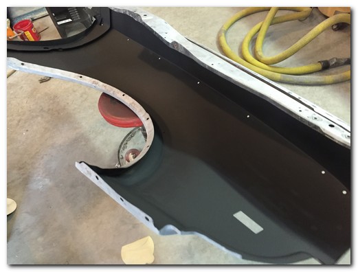 Inside fender cleaned