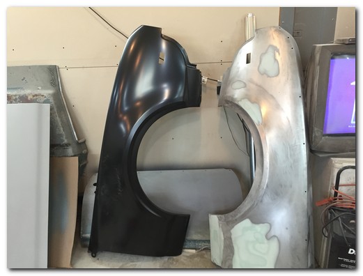 Passenger fender filler