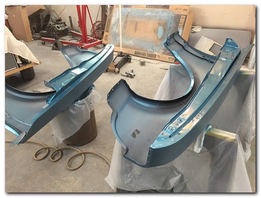 Fender edges painted