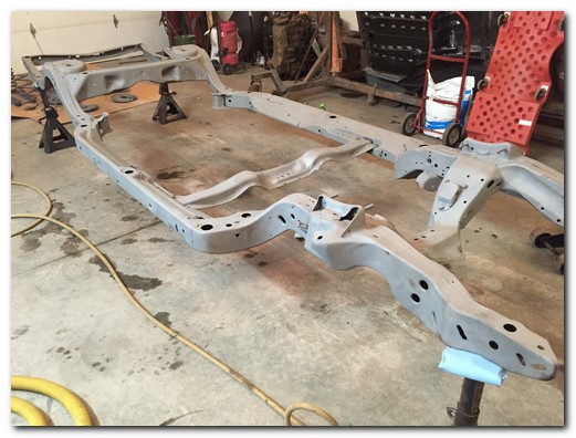 Sandblasted frame