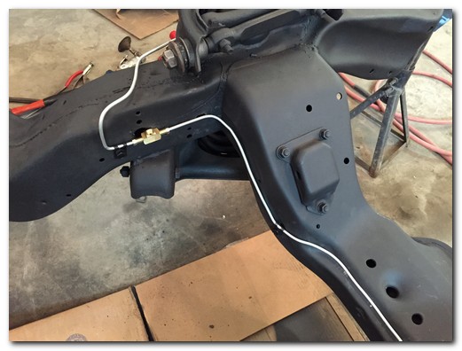 Brake lines installed