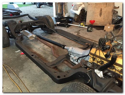 Exhaust installed