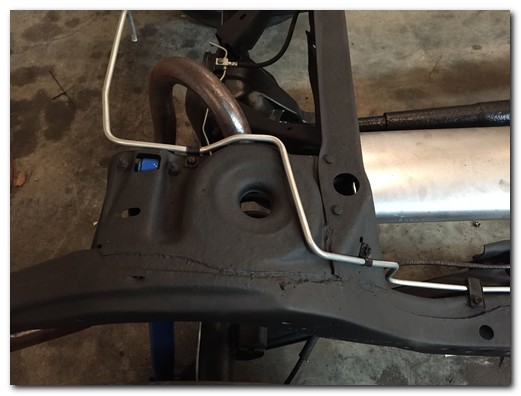 Fuel line routing