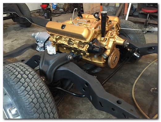 Engine in frame