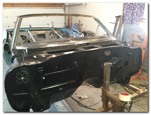 Engine bay prepped