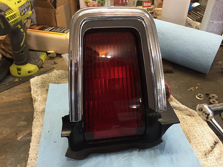 Taillight reassembled