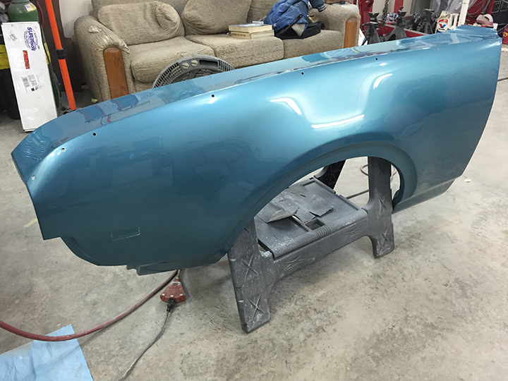 Front fenders buffed