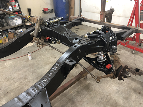 Front suspension work