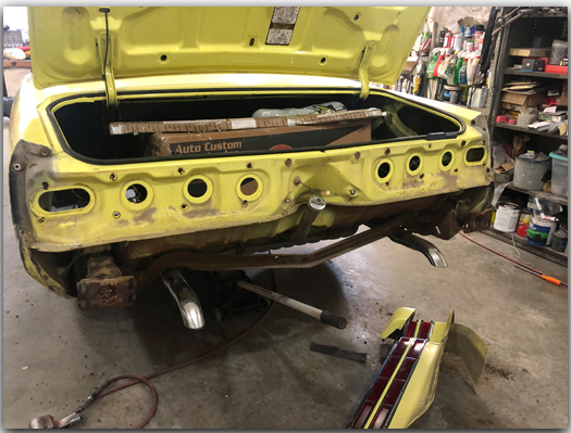 Rear stripped